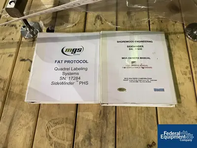 USED Quadrel Quadrel Wrap Around Labeler, Model Rotary