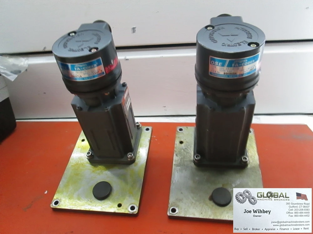 Mitsubishi HA230-S Permanent Magnetic AC Servo Motor w/ FA-Coder, 2 Available