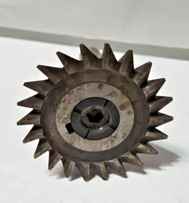 4" X 1" X 1-1/4" Single Angle Milling Cutter, 45° RH HSS End Mill