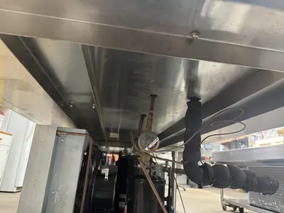 USED 2016 LESLIE FISHER ENGINEERING INC. STAINLESS STEEL CHILLER TABLE