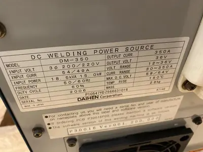 USED OTC DAIHEN DM-350