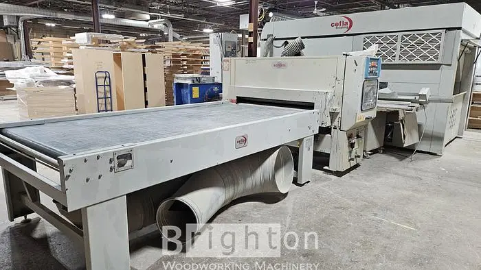 Used 2009 CEFLA MITO USED AUTOMATIC SPRAY FINISHING SYSTEM C/W SORBINI CLEANING BRUSH MACHINE Paint Systems & Equipment Including Powder Coating Lines Ontario CA | Brighton Woodworking Machinery #477079