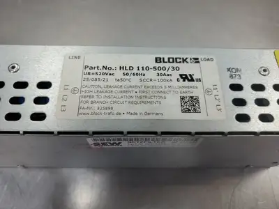 USED SEW EURODRIVE BLOCK SEW BLOCK HLD 110-500/30 Netzfilter, (08271283), 520VAC