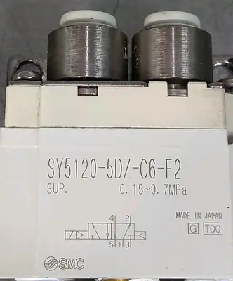 SMC SY5120-5DZ-C6-F2 Solenoid Valve 24V Loc5E5/2