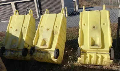 LOT of (3) ENPAC POLY-DOLLY PORTABLE SPILL CONTAINERS