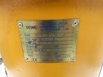 Desmi NSL80-213/002 Inline Vertical Centrifugal Pump 3" Flanged Bronze 63m³/h
