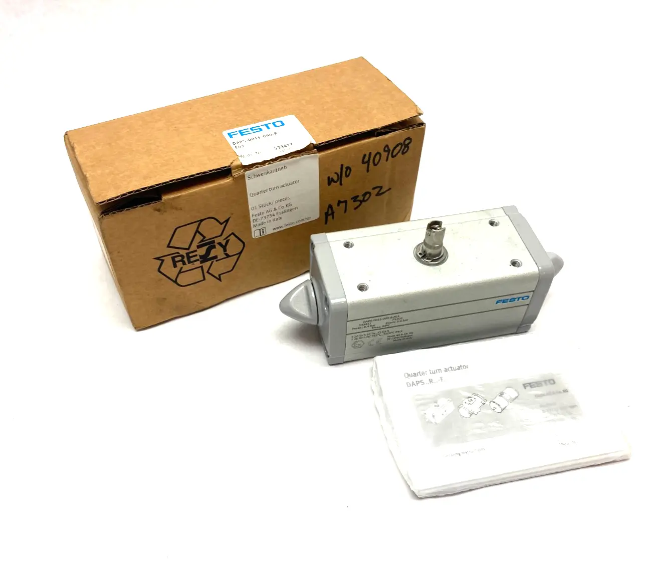 USED FESTO QUARTER TURN ACTUATOR