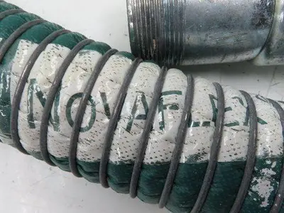 Novaflex Uni-Chem PG Flexible Chemical Transfer Hose 316 Stainless 2" NPT x 12'L