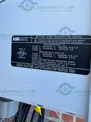 USED ABB TB82PH101021 1NS PH  / ORP / PION TRANSMITTER W/ METTLE TOLEDO PH SENSOR