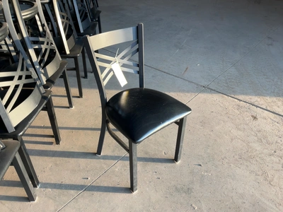 Used LOT OF (43) MODESTO METAL CHAIRS WITH PADDED SEATS Restaurant Front of House Furnishings Michigan US | Miedema Asset Management Group #1761572