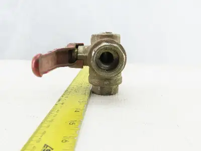 PN40 11A Stainless Steel 3 Way Ball Valve With Shutoff 3/4" NPT