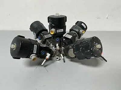 5 ITT Pure-Flo A204 Stainless Steel Diaphragm Valves w/ Position Monitors