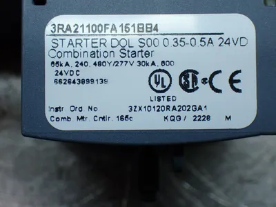 New | in-Stock SIEMENS 3RA21100FA151BB4 Starters Ohio US | HGR 24 #1070278