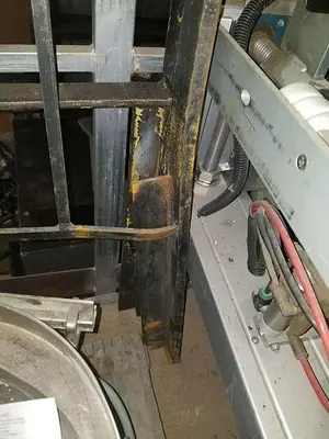 Used Takeoff Forklift Mast Guard,  35-1/2" X 60" Overall Dimensions