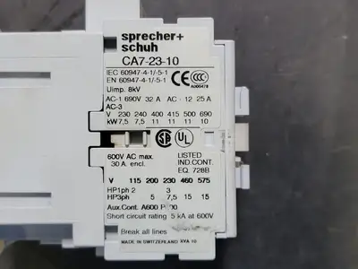 USED SPRECHER + SCHUH CA7-23-10-120