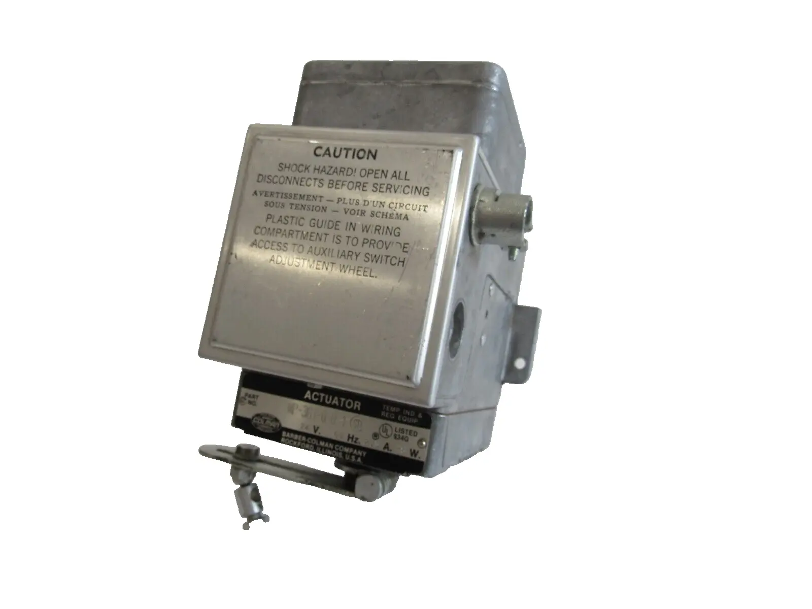 USED BARBER COLMAN MP-361-0-0-1 ACTUATOR 24V 60HZ MP361001