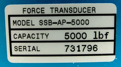 NEW INTERFACE SSB-AP-5000 FORCE TRANSDUCER 5000LB SSBAP5000