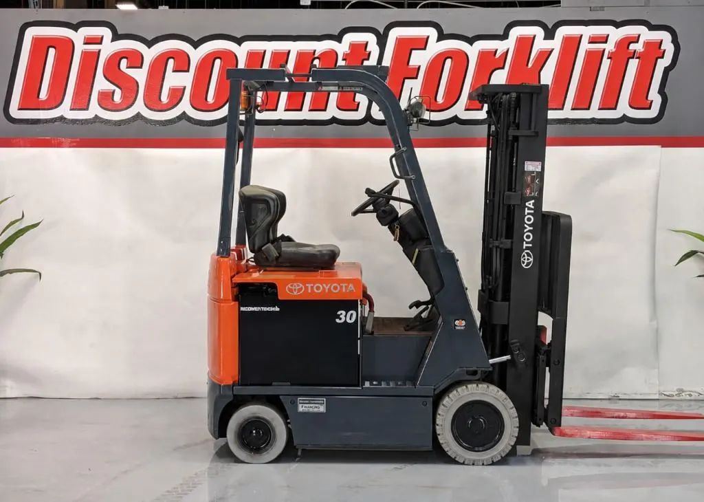Used 2022 TOYOTA 8FBC18U 4-Wheel Sit down Electric Counterbalance Forklifts Colorado US | Discount Forklift #1377550
