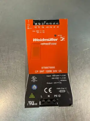 Weidmuller 8708670000 Connect Power Supply 120W 24V 5A (4.1.3)