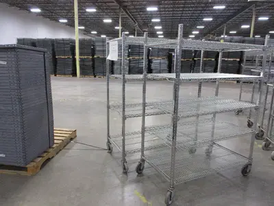 CARI ALL, METRO STYLE, WIRE SHELVING ON WHEELS