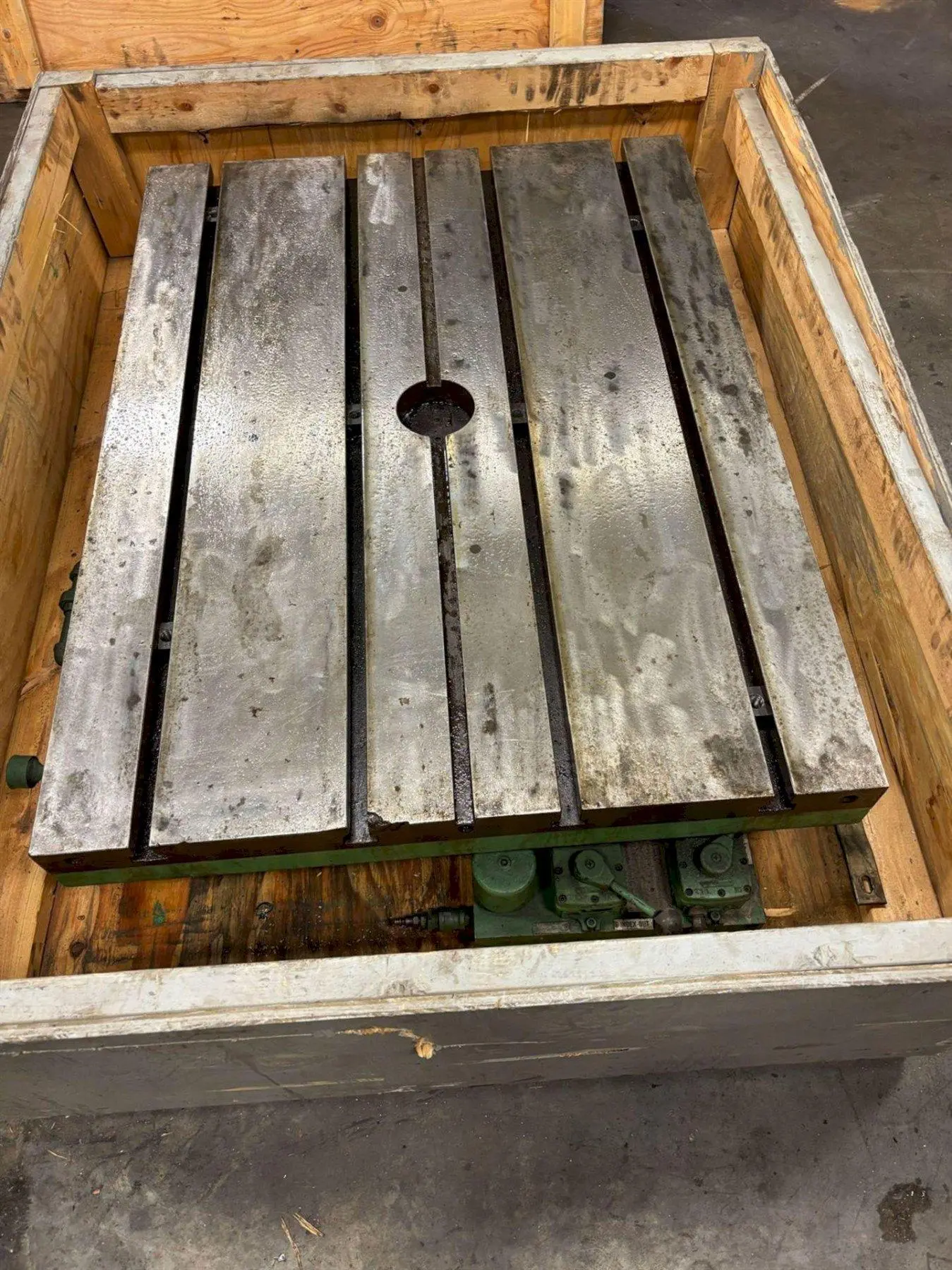 36" X 48" GIDDINGS & LEWIS AIR LIFT ROTARY TABLE: STOCK #23587