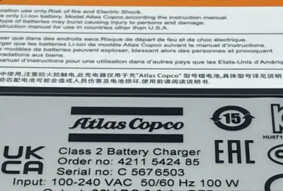 New | in-Stock Atlas Copco 4211 5424 85, A485 Power Converters - Battery Chargers Michigan US | Maverick Industrial Sales #1392276