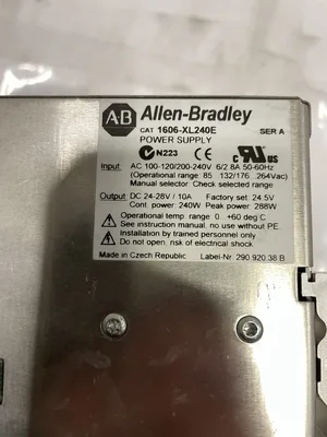 Allen-Bradley 1606-XL240E Power Supply 100-120/200-240VAC 24-28VDC