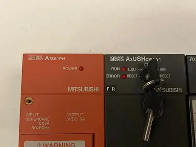 Used MITSUBISHI A1S61PN / A2USHCPU-S1 / A1SX40 / A1SY40 / A1SJ61BT11 I/O Boards & Replacement Parts | Surplus Asset Holdings #1218292