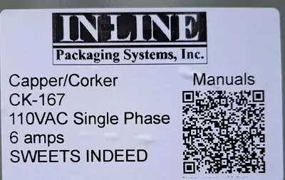 Capper, Inline, Chuck Screw Capper, Automatic, Cap Feeder #C745456