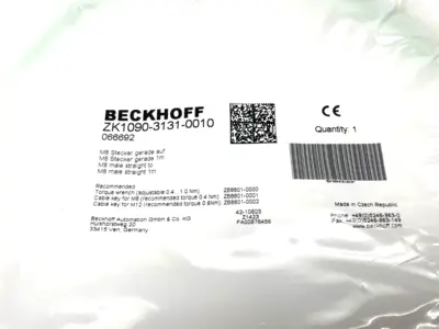 NEW BECKHOFF ETHERCAT EXTENSION CABLE M8 4-PIN 1M MALE TO MALE