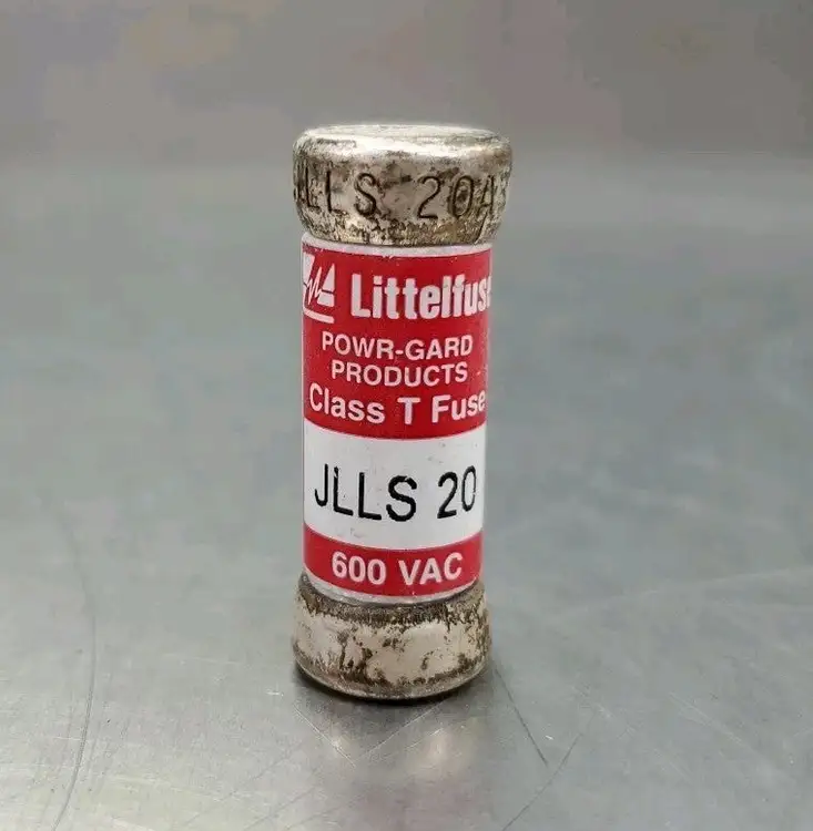 Used Littelfuse JLLS020 Powr-Gard Class T Fuse, 600V, 20A Fuses | Palmetto Automation #1156013