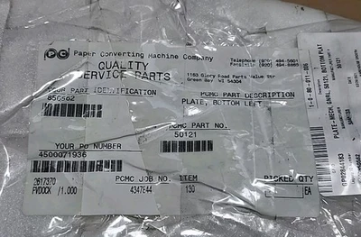 NEW Paper Converting Machine Company 50121