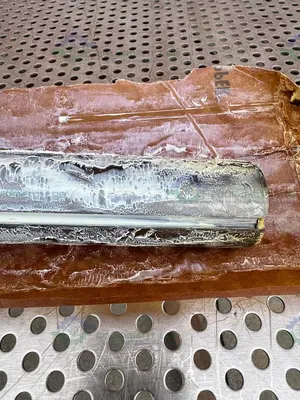 USED GMM PFAUDLER GLASS LINED ANCHOR AGITATOR IMPELLER 56" X 1.5" SPARK VOLTAGE 10000