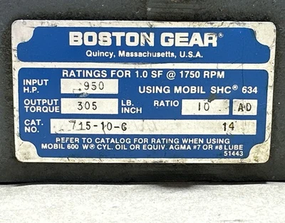 NEW Boston Gear 715-10-G