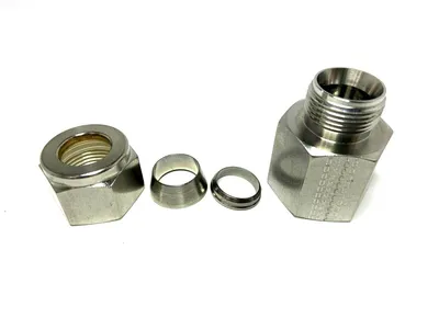 USED PARKER STEEL TUBING ADAPTER