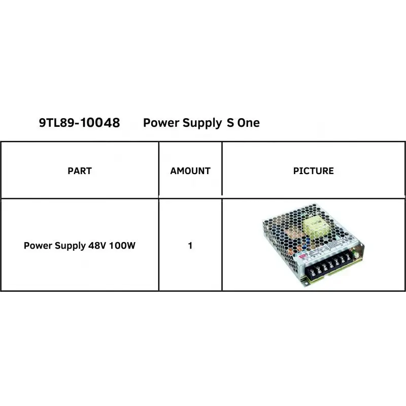 Used _UNKNOWN_ Power Supply 48V 100W for Summa S One Series (9TL89-10048) DC Power Supplies Oklahoma US | Wide Image Solutions #1538463