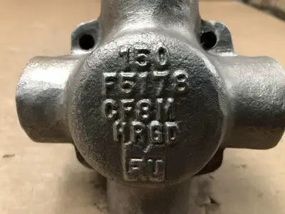 Tufline 1″ 4-Way Plug Valve 316SS / CF8M ; 150 Class 400°F