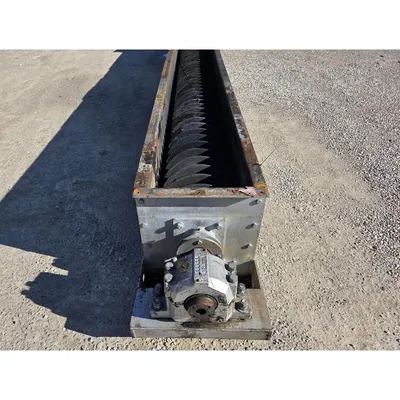 Used 18" X 20' L Thomas Conveyor Holo Flite Thermal Screw Auger Processor Dryer
