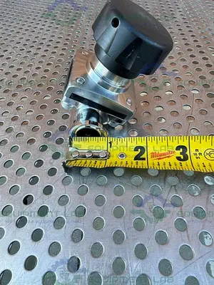 USED ACQUA SEAL 6155535 DIAPHRAGM VALVE W/ 3/4" SANITARY FITTING