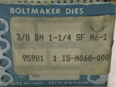 NEW STERLING DIE IS-M060-000XB3104