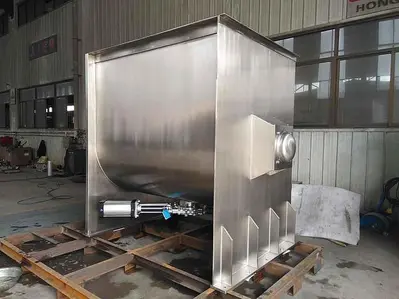 New 75 Cubic Foot Stainless Steel Ribbon Mixer, 15 HP #5512898