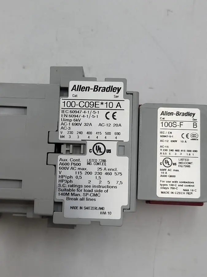 USED ALLEN-BRADLEY ALLEN BRADLEY 100S-C09EJ14C CONTACTOR MOTOR CONTROL