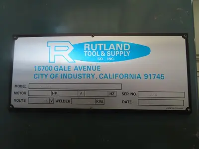 1989 RUTLAND 26680450 Saws | MD Equipment Services LLC (14)