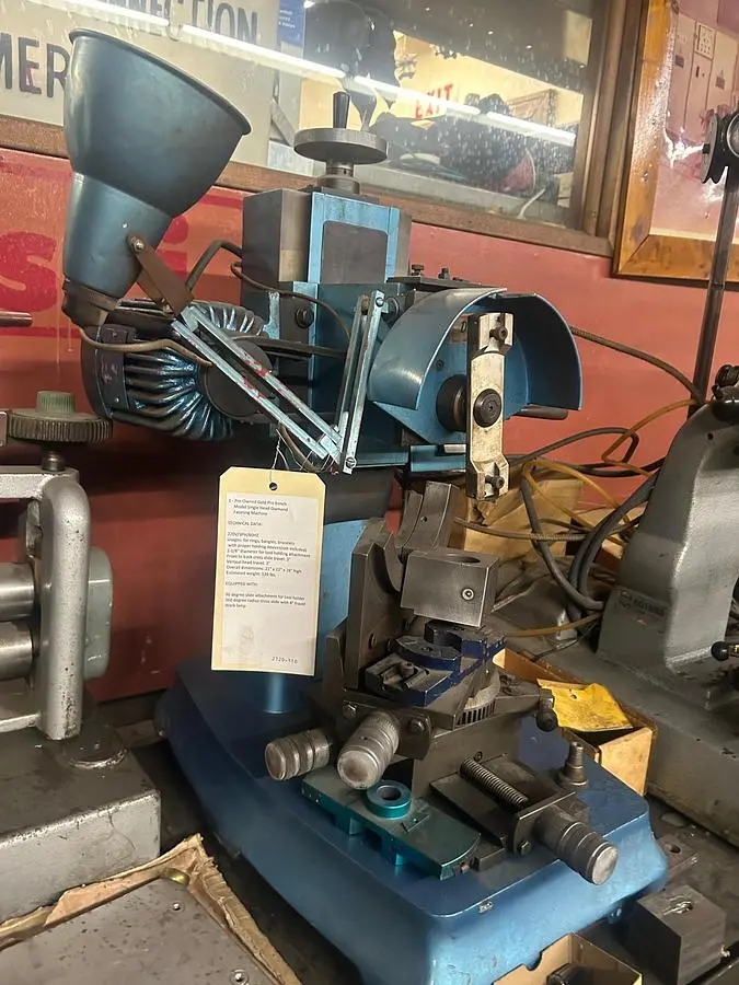 GoldPro Bench Model Single Head Diamond Faceting Machine