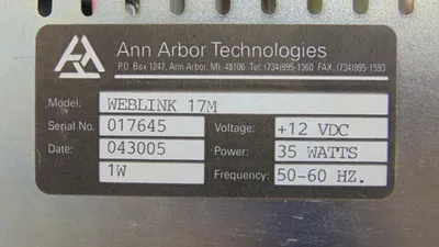 USED ANN ARBOR WEBLINK 17M