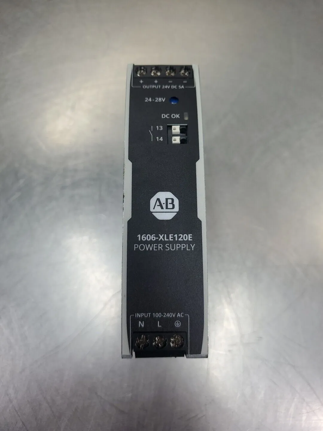 Allen-Bradley 1606-XLE120E Ser B Power Supply, 3PH 24V 5A 120W. 4C-14