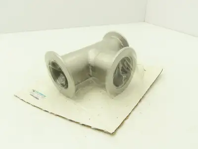 A&N Corporation QF50-200-T 2" NW 50 ISO-QF-Tee Flange Stainless Steel A = 2.76