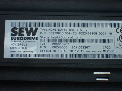 USED SEW EURODRIVE MDX61B01105A340T