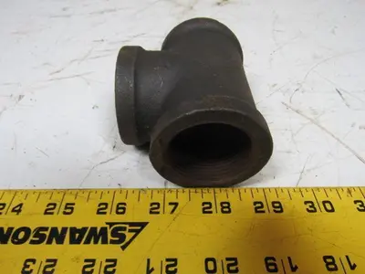 1-1/4" Malleable Iron Tee Fitting Black Pipe Steel Lot of 20