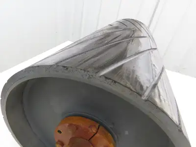 12" Dia x 26"W Conveyor Drive Pulley 1-15/16" Shaft Lagged Roller